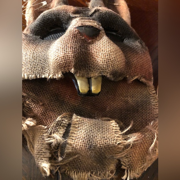 Burlap Rabbit scary Mask. - Picture 6 of 13